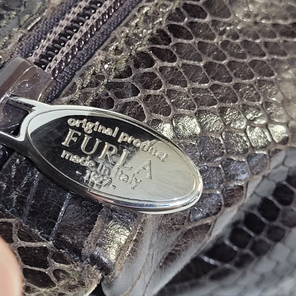 Furla Python Print Shoulder Bag - image 6